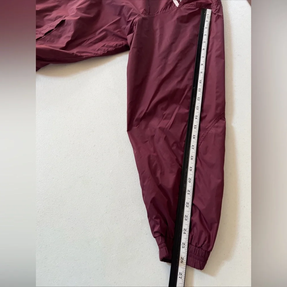 Vintage Adidas Windbreaker Jacket Men’s Large Maroon 3 Stripe Full Zip AWV004